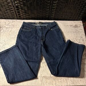 Structure Relax Fit Dark Wash Men's Jeans, 33 x 32